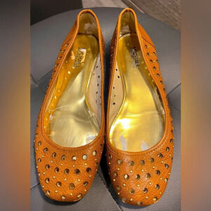 Michael MK flat brown shoes size 9